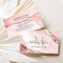 Search for pink and gold business cards Marble