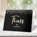 Search for gold foil thank you cards Black and gold