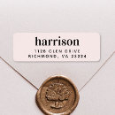 Search for modern monogram return address labels Basic