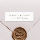 Search for white and gold wedding return address labels Chic