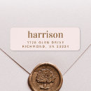 Search for gold monogram return address labels Basic