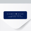 Search for navy save the date return address labels Classic