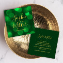 Search for emerald green business cards Social media
