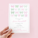 Search for pink and green baby shower invitations Whimsical