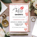 Search for kiss the miss goodbye invitations Heart