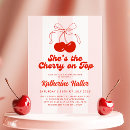 Search for cherry bridal shower invitations Pink
