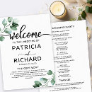 Search for two sided wedding programs Botanical