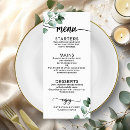 Search for greenery wedding menus Simple
