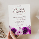 Search for amethyst bridal shower invitations Violet