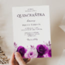 Search for purple quinceanera invitations Roses
