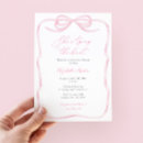 Search for pretty bridal shower invitations Girly