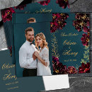 Search for jewel tone save the dates Green