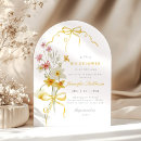 Search for yellow baby girl shower invitations Little wildflower