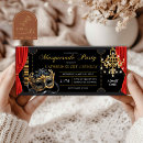 Search for red and black masquerade party invitations For her