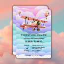 Search for aviation baby shower invitations Up up and away
