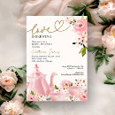 Search for tea with the bride to be bridal shower invitations Love is brewing