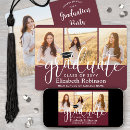 Search for maroon and white graduation invitations Elegant
