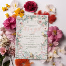 Search for rustic deer baby shower invitations Watercolor greenery
