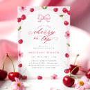 Search for red cherry blossoms invitations Watercolor
