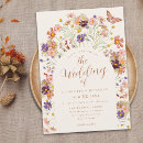 Search for purple butterfly wedding invitations Whimsical wildflowers