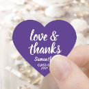 Search for purple graduation stickers Thank you
