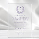 Search for lavender floral wedding invitations Calligraphy