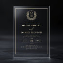 Search for square logo invitations Vintage crest
