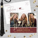 Search for burgundy graduation invitations Modern minimalist