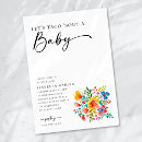 Search for taco baby shower invitations Let's taco bout