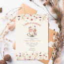 Search for bubbly baby shower invitations High tea garden blooms
