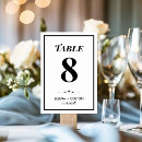 Search for black and white table cards Timeless