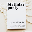 Search for retro surprise birthday invitations Black and white