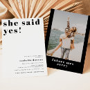 Search for contemporary bridal shower invitations Black and white