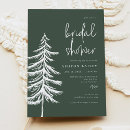 Search for forest green bridal shower invitations Pine tree