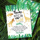 Search for dinosaur birthday thank you cards Jungle