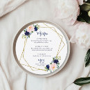 Search for gold circle frame invitations Flowers