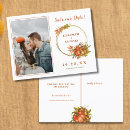 Search for pumpkin save the dates Leaves