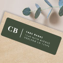 Search for hunter return address labels Forest green
