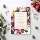 Search for burgundy purple wedding invitations Flowers