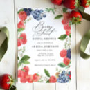 Search for strawberry bridal invitations Berry sweet