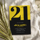 Search for yellow birthday invitations Elegant