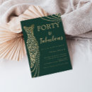 Search for emerald green and gold birthday invitations Dress