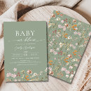 Search for wildflowers baby shower invitations For her