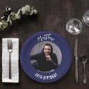 Search for navy blue paper plates Blue and white
