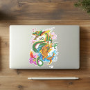 Search for koi and lotus stickers Orange