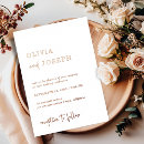 Search for rose gold typography invitations Minimal