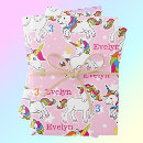 Search for unicorn birthday wrapping paper Cute