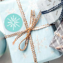 Search for blue snowflake design stickers White snowflakes