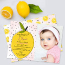 Search for pink lemonade birthday invitations Citrus