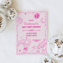 Search for coastal birthday invitations Pink